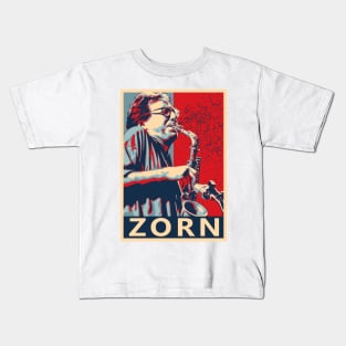 John Zorn Hope Poster - Greatest musicians in jazz history Kids T-Shirt